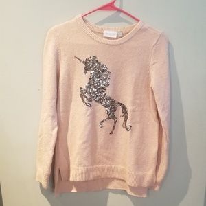 girls unicorn sweater